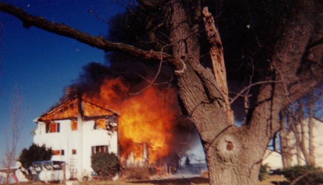 Assisting Honey Brook on a farmhouse fire; Cambridge Road in Honey Brook. 3/6/2000